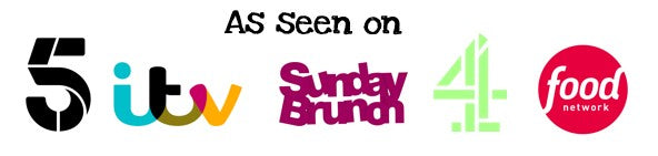 As seen on TV Sky TV ITV 1 Sunday Brunch  Food Network UK channel 5 channel 5 FIVE