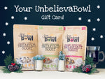 Superfood Boost, Christmas Gift Card, Healthy gifts, gift for healthy people, Xmas, Christmas Gift cards, Breakfast, Your Unbelievabowl