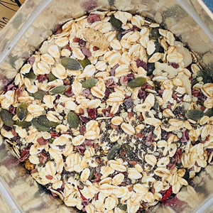 
                  
                    Load image into Gallery viewer, Your UnbelievaBowl, Organic Super Porridge, 1.4kg, 28 servings, reduces cholesterol, supports heart heath, source of protein, high in fibre, gut health, healthy gut, chia seeds, hemp seeds, almonds gluten free oats, mulberries, goji berries, pumpkin seeds, healthy breakfast, breakfast ideas, nutrient dense foods superfoods, nuts and seeds, cacao nibs, healthy body healthy mind, vitamins and minerals, high in iron, high in magnesium, energy boost, boosts energy, energising breakfast, quaker oats, oatsu
                  
                