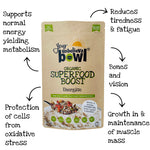 Superfood Boost increase energy reduce tiredness protects cells from oxidative stress Your UnbelievaBowl ®